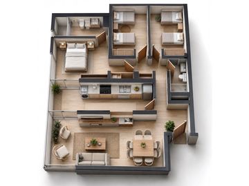 Depto remodelado sector sur con vista al mar