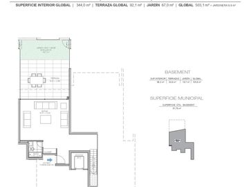 LUJOSO DEPARTAMENTO DÚPLEX CON JARDÍN