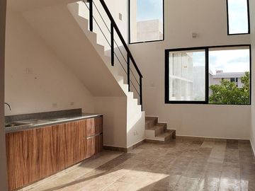 Departamento Loft de 1 Recámara en Venta en Temozón Norte con Amenidades Wellnes