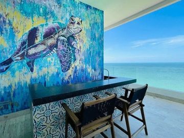 Penthouse en Venta Frente al Mar en Chicxulub Puerto, Entrega Inmediata