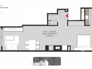 DEPARTAMENTO MONOAMBIENTE DIVISIBLE VILLA CRESPO