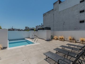 2 AMBIENTES DE 55 M2 C/BALCÓN TERRAZA Y PARRILLA