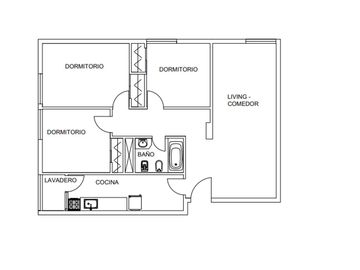 Departamento 4 ambientes en Paternal