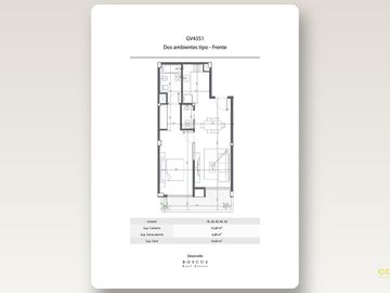 Venta departamento dos ambientes en Almagro