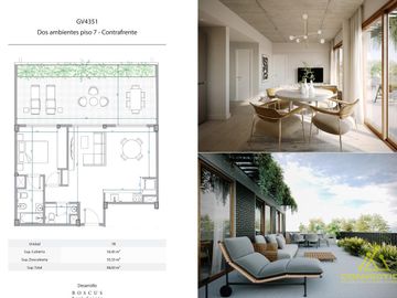Venta departamento dos ambientes en Almagro