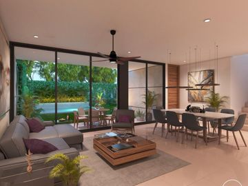 Casa en venta en privada Zentura en Cholul Yucatan