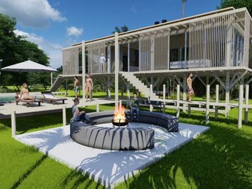 Lote Barrio Nautico Albardón con Muelle y pergola