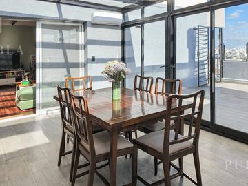 Departamento de 5 ambientes con oficina, balcón, terraza propia con parrilla y vistas panorámicas