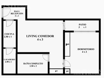 Alquiler Departamento 2 ambientes Recoleta Av Pueyrredon  y Guido