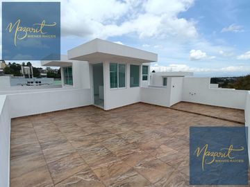 Casa en venta con 3 recamaras, 3 baños completos y roof garden en Acuitlapilco, Tlaxcala.