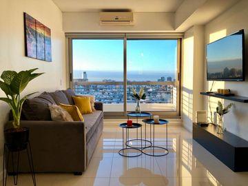 Lujoso departamento 2 ambientes con balcón, pileta, jacuzzi, sauna, gimnasio, parrilla y SUM en Recoleta