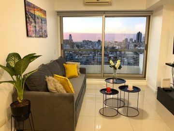 Lujoso departamento 2 ambientes con balcón, pileta, jacuzzi, sauna, gimnasio, parrilla y SUM en Recoleta