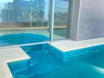 Lujoso departamento 2 ambientes con balcón, pileta, jacuzzi, sauna, gimnasio, parrilla y SUM en Recoleta