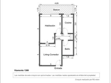 Venta depto. Tribunales  monoambiente div. balcòn
