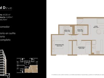 VENTA DPTO 3 AMBIENTES CASEROS CENTRO AMENITIES