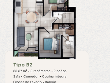 Departamento nuevo en venta en el desarrollo cinco valles en Zapopan