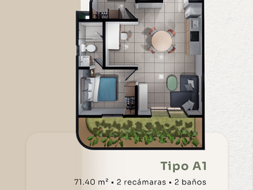 Departamento nuevo en venta en el desarrollo cinco valles en Zapopan