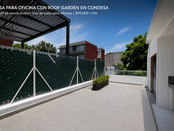 “Oficina con Roof Garden en Condesa