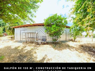 CENTRICO SITIO DE 1.320 M2 CON CASA Y GALPON