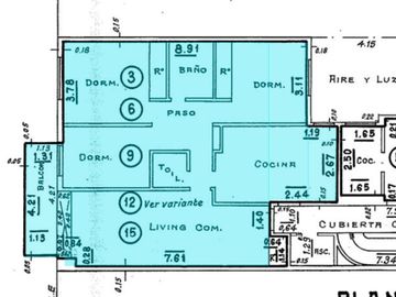 VENTA DEPTO. 4 AMB. PARQUE CHACABUCO-ESPECTACULAR