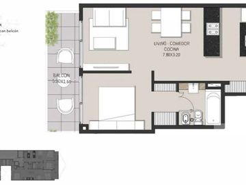 VENTA CON RENTA 2 AMBIENTES AMENITIES A ESTRENAR