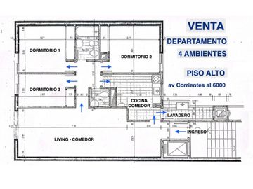 VENTA DEPARTAMENTO 4 AMB VILLA CRESPO CHACARITA