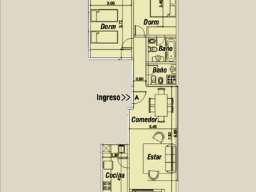 DEPTO 3 AMBIENTES EN ALQUILER 24 MESES
