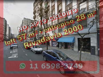 Departamento en Venta en Balvanera loft 57 m2 + entrepiso 28 m2 - Rivadavia 2000