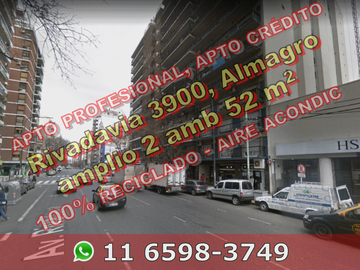 NUEVO PRECIO - Departamento en venta en Almagro 2 ambientes 52 m2 – Rivadavia 3900