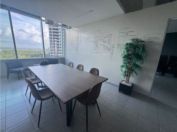 Oficina en renta/venta de 76 m2 en corporativo Azuna, Cancún