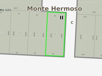 VENTA LOTE AVD SANSOT Y EL GAVILAN - MONTE HERMOSO
