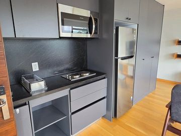 Departamento exterior de 53m2 amueblado balcon Condesa con servicios incluidos