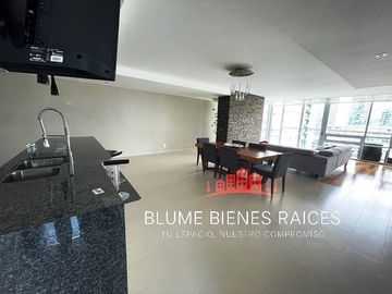 Renta departamento amueblado con terraza y vista panorámica Parques Polanco
