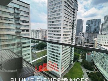Renta departamento amueblado con terraza y vista panorámica Parques Polanco