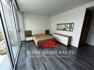 Renta departamento amueblado con terraza y vista panorámica Parques Polanco
