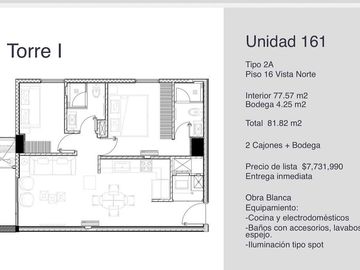 ÚLTIMOS DEPARTAMENTOS VENTA KANAT TORRE 1 VALLE PONIENTE