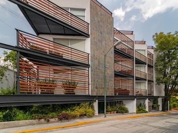 Venta, departamento con terraza  a 5 minutos de Santa Fe