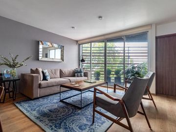 Venta, departamento con terraza  a 5 minutos de Santa Fe