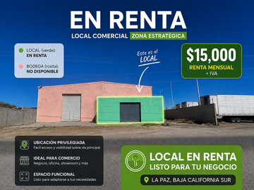 LOCAL EN RENTA EN PARQUE INDUSTRIAL