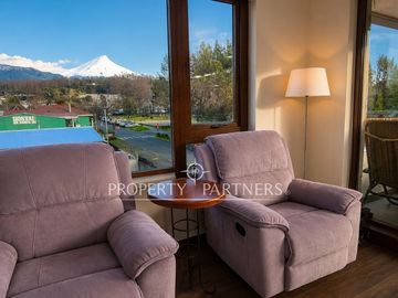 Departamento con vista al volcán en pleno centro de Pucón