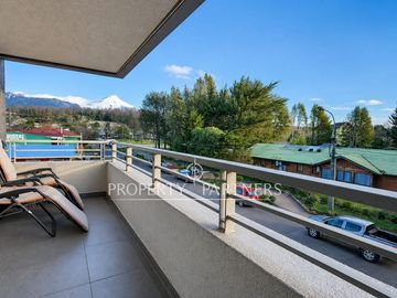 Departamento con vista al volcán en pleno centro de Pucón