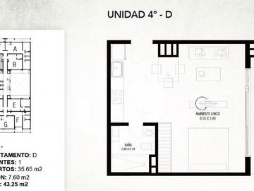 Departamento monoambiente en alquiler - General Pacheco - Tigre - Javier Quintana Inmobiliaria