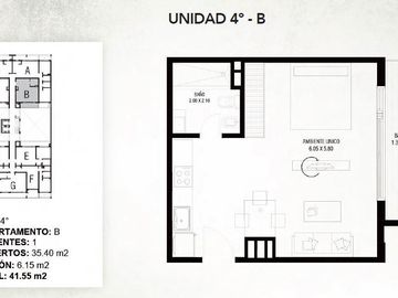 Depto monoambiente en alquiler - Boulevard V - General Pacheco - Javier Quintana Inmobiliaria