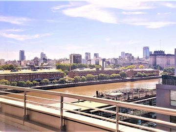 Oficina  AMOBLADA p.7mo ALQUILER Puerto Madero Av Juana Manso 1661  EZCURRA AL 300