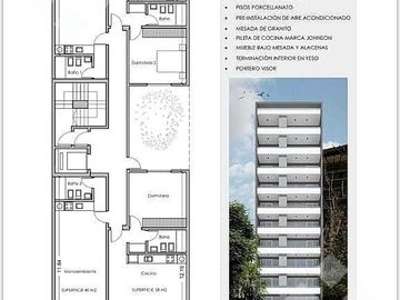 Monoambiente a estrenar centro Neuquen apto uso comercial/familiar
