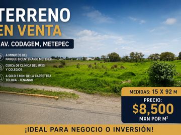Terreno COMERCIAL METEPEC