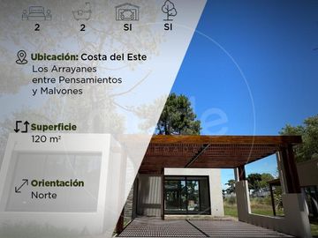 Casa a estrenar en Costa del Este - Calle Arrayanes e/ Pensamientos y Malvones