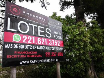 VENTA Lote 10x28 en Altos de Don Carlos II - 138 y 506 J. Hernández La Plata
