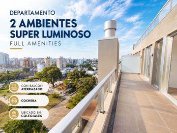 VENTA DEPARTAMENTO 2 AMBIENTES COLEGIALES COCHERA