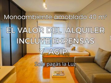 ALQUILER MONOAMBIENTE AMOBLADO ALMAGRO PRECIO FINA